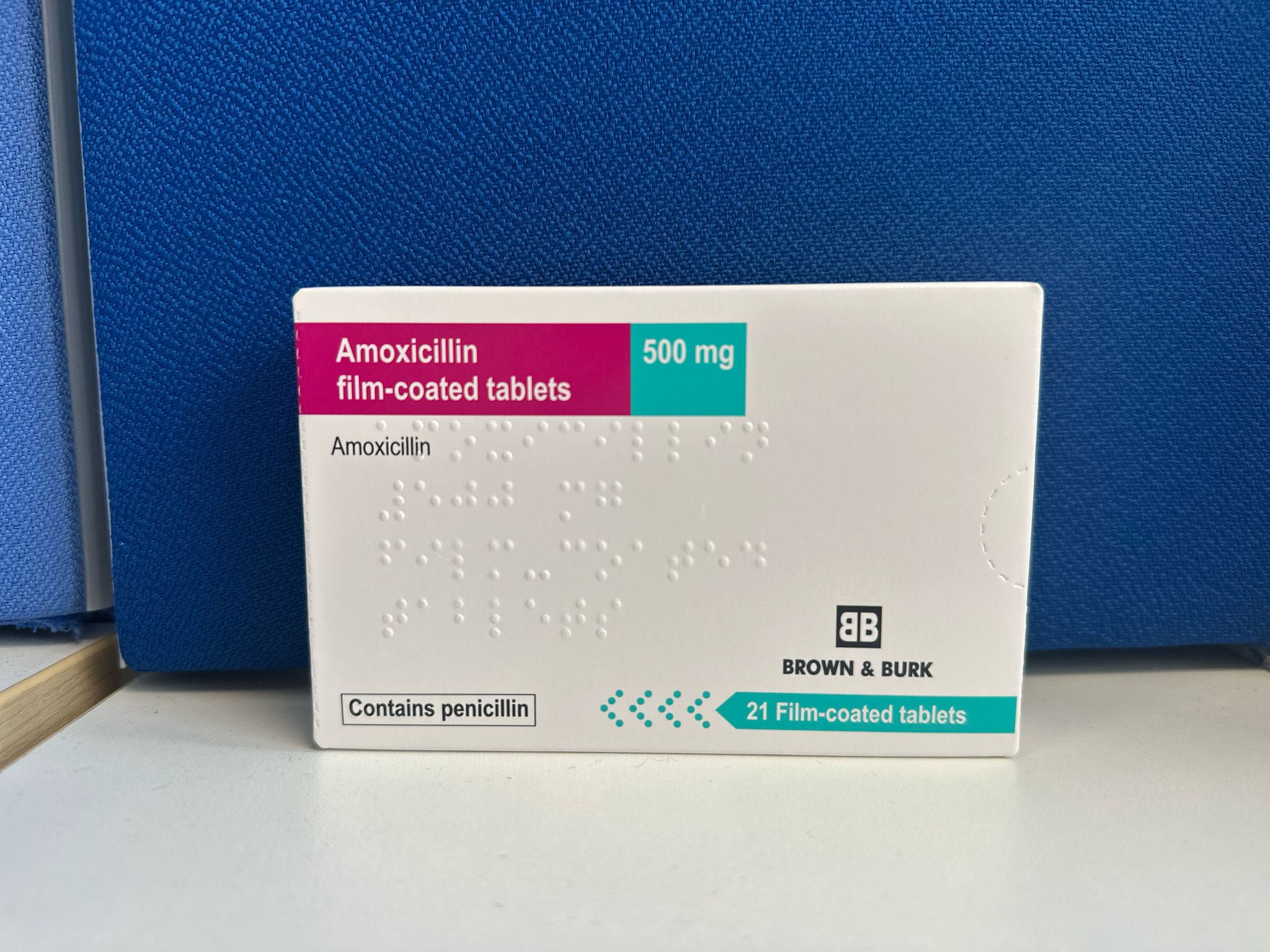 Amoxicillin 500mg Tablets 21 pack size